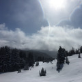 snowscape blue sky